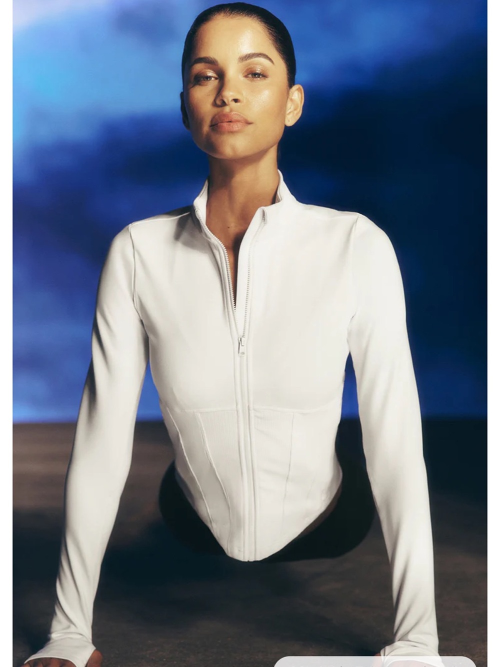 NWT Alo Yoga Airbrush Corset Full Zip Jacket
